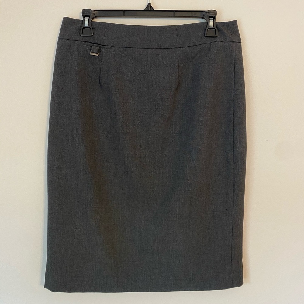 Calvin Klein Grey Pencil Skirt